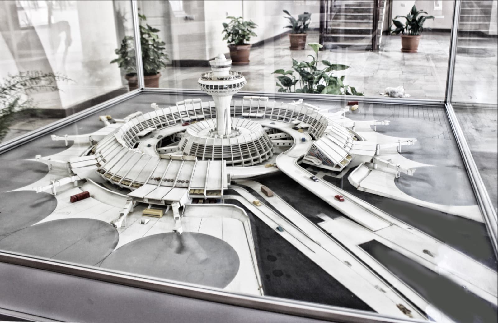 Architectural model of the Zvartnots airport building